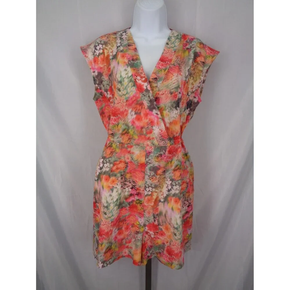 Athleta Floral Marlow Romper Renewed Bloom Pink Size Small - Picture 4 of 16